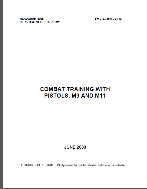 FM 3-23.35 Combat Training With Pistols, M9 and M11