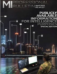 Military Intelligence Professional Bulletin 2022 №2