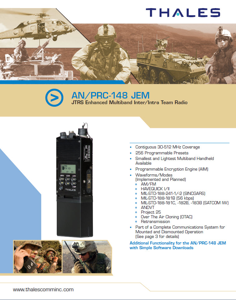 AN/PRC-148 JEM - портативная радиостанция