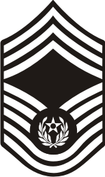 AF E-9 CMSAF 2004 Chief Master Sergeant of the Air Force (B&W) Decal